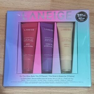LANEIGE Lip Glow Trio - Red, Purple, Cream